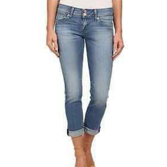 hudson ginny crop straight with cuff